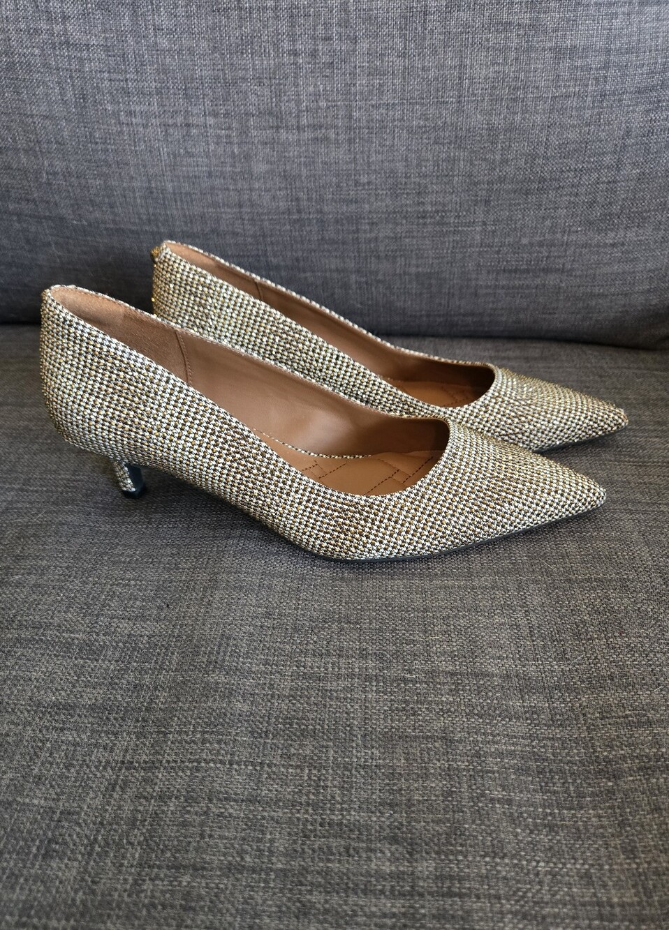 Kurt Geiger Metallic Kitten Heel Pumps
